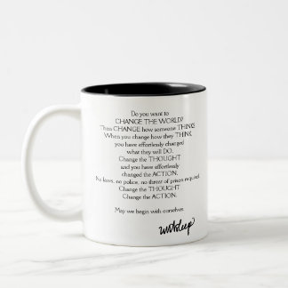 unASLEEP Eye-Con Coffee Mug, Black Two-Tone Coffee Mug
