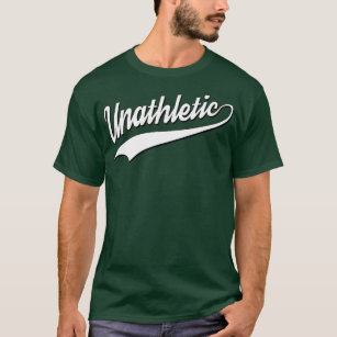 Unathletic Baseball Style Lettering T-Shirt