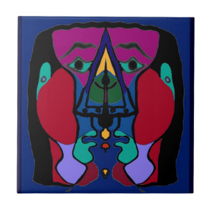 Unbalanced Abstract Ceramic Tile