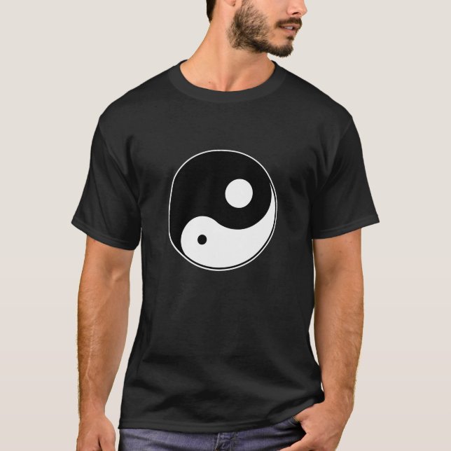 Unbalanced YIN-YANG for dark colours T-Shirt (Front)