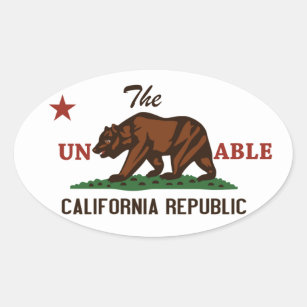 Unbearable California Republic sticker