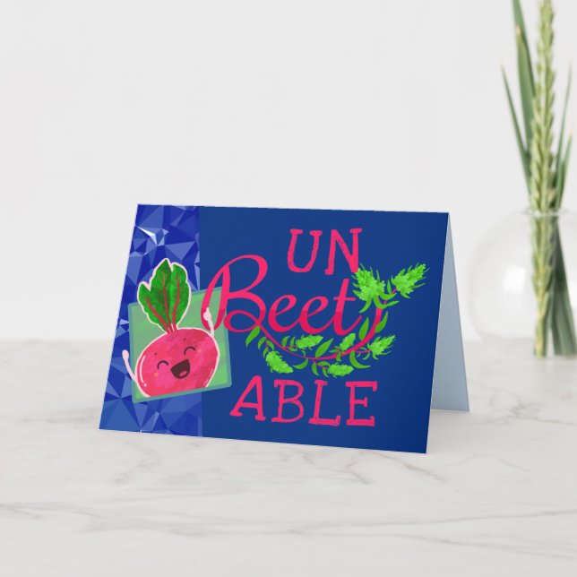 Unbeetable - Punny Garden Card (Front)