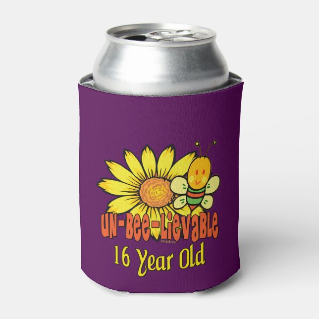 Unbelievable 16th Birthday Gifts Can Cooler (Can Front)