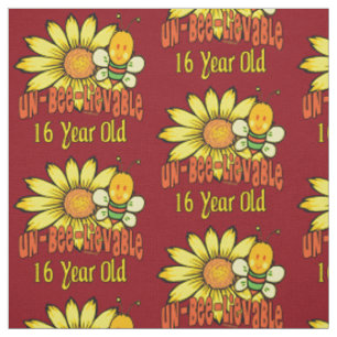 Unbelievable 16th Birthday Gifts Fabric