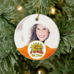 Unbelievable Best Friend Sunflowers and Bees Ceramic Ornament<br><div class="desc">The world's most unbelievable best friend sunflowers, bumble bees, and text gift ideas in pretty, bold, bright colours of orange, green, red, and yellow. Great birthday, holiday or special occasion gifts for friends. Cute, sweet and whimsical, these fun feminine gifts will make her smile. Tags: "bright green red yellow orange",...</div>