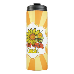 Unbelievable Cousin Sunflowers and Bees Thermal Tumbler