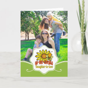 Unbelievable Daughter-in-law Sunflowers and Bees Card