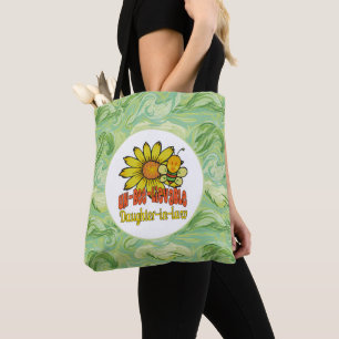 Unbelievable Daughter-in-law Sunflowers and Bees Tote Bag