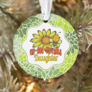 Unbelievable Daughter Sunflowers and Bees Ornament