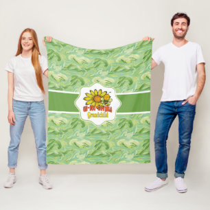Unbelievable Grandchild Sunflowers and Bees Fleece Blanket