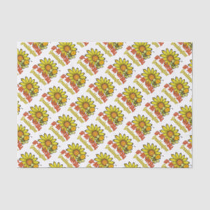 Unbelievable Granddaughter Sunflowers and Bees Tissue Paper