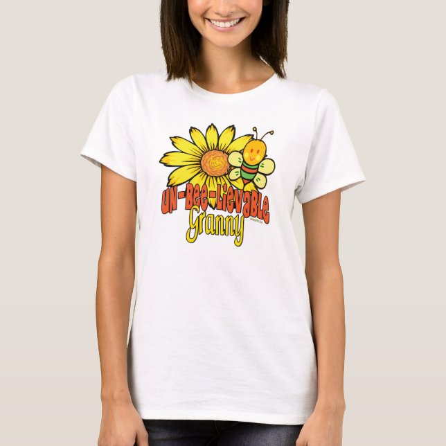 Unbelievable Granny Sunflowers T-Shirt (Front)