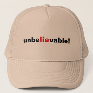Unbelievable Lie Baseball Cap Hat Tan Men Women