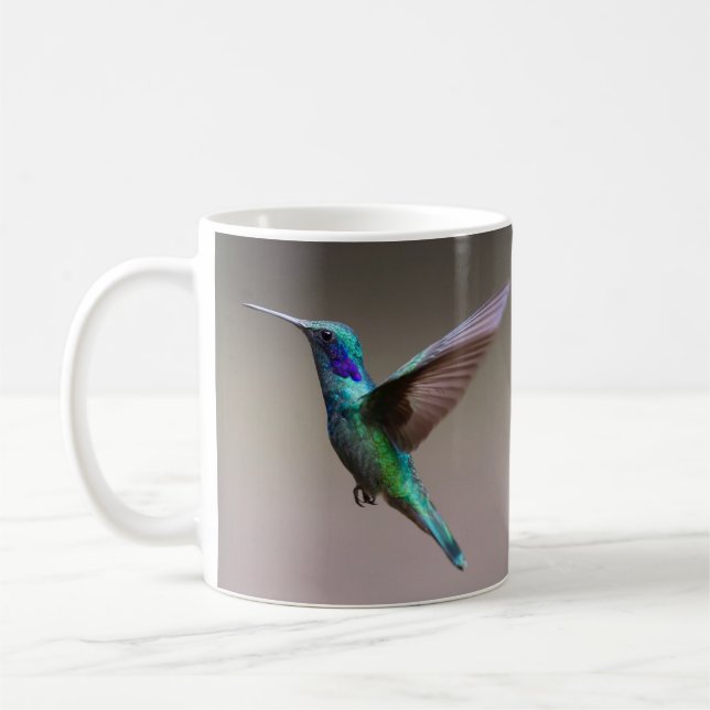 Unbelievably Beautiful and Colourful Hummingbird Coffee Mug (Left)