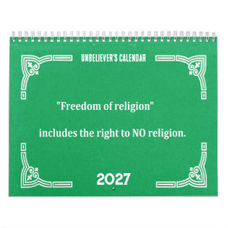 Unbeliever's calendar