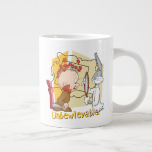 "Unbewievable" Barber BUGS BUNNY™ & Elmer Fudd Large Coffee Mug