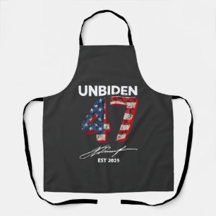 Unbiden 47 Trump Est. 2025 4th Of July  Apron