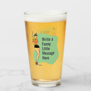 Unbothered Attitude: A Retro Chic Pinup Glass