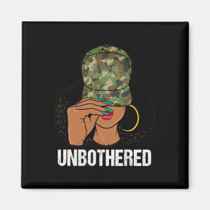 Unbothered Black Woman Locs Camo Melanin Black His Magnet