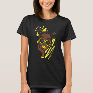 Unbothered By Negative Soul Melanin Afro American  T-Shirt