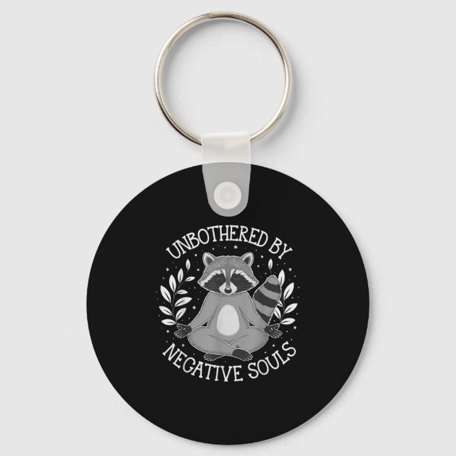 Unbothered By Negative Souls  Key Ring (Front)