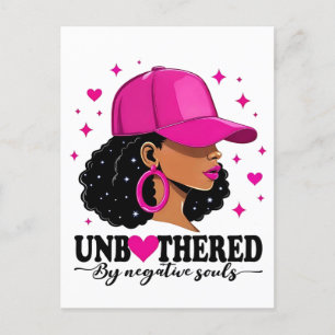 Unbothered by Negavitve Souls Juneteenth Black Announcement Postcard