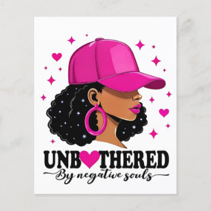 Unbothered by Negavitve Souls Juneteenth Black Flyer