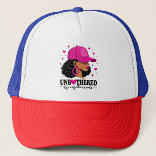 Unbothered by Negavitve Souls Juneteenth Black Trucker Hat