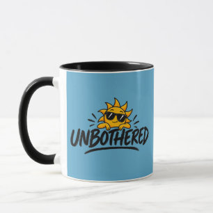 Unbothered Cute Sun with Sunglasses Funny Summer Mug