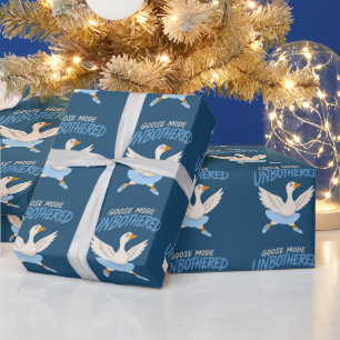 Unbothered Goose Mode Funny Ballet Goose Wrapping Paper