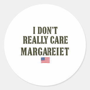Unbothered Margaret Statement Tee Sticker