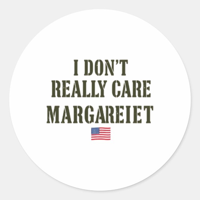 Unbothered Margaret Statement Tee Sticker  (Front)