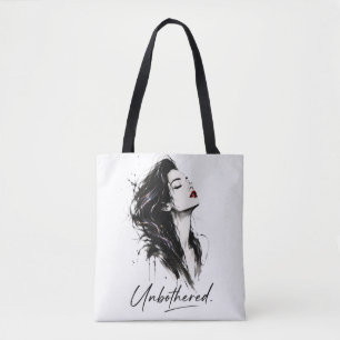 Unbothered. Minimalist Statement Cotton Tote Bag