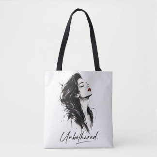 Unbothered. Minimalist Statement Cotton Tote Bag