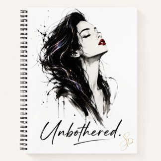 Unbothered. Personalised Notebook Customised Gift