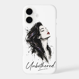 Unbothered. Protective Phone Case Minimalist Art
