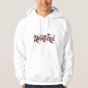Unbothered Red Liquid Chrome 3D Metallic Hoodie
