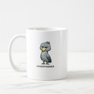 Unbothered Shoebill Bird Minimalist Funny Design Coffee Mug