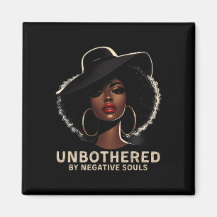 Unbothered Sy Black Queen African American Ladies Magnet