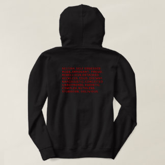 Unbothered Villain Era Word Block Gym Streetwear Hoodie