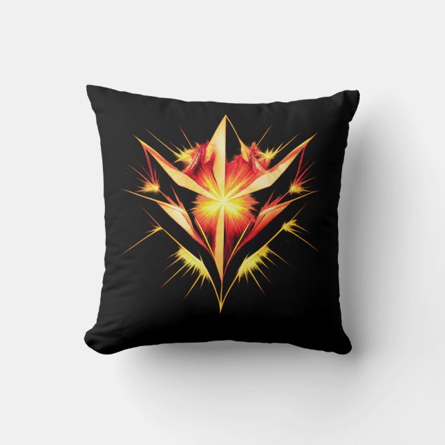 Unbreakable Core Abstract Power Symbol Accent Cushion (Front)