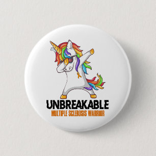 Unbreakable Multiple Sclerosis Warrior 6 Cm Round Badge
