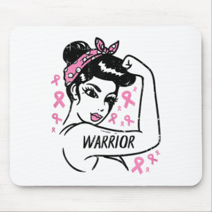 Unbreakable Pink Ribbon Breast Cancer Awareness Gi Mouse Pad