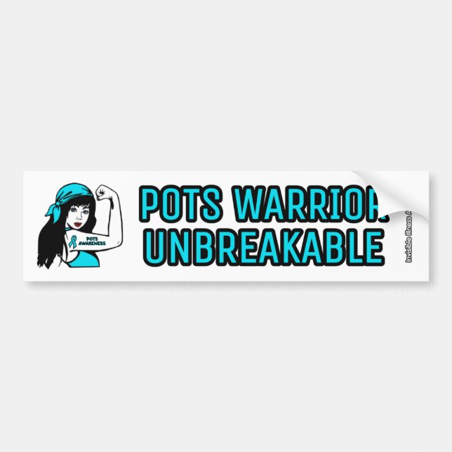 UNBREAKABLE...POTS BUMPER STICKER (Front)
