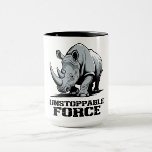 Unbreakable Rhino: Strength and Power Unleashed Mug