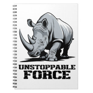 Unbreakable Rhino: Strength and Power Unleashed Notebook