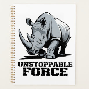 Unbreakable Rhino: Strength and Power Unleashed Planner