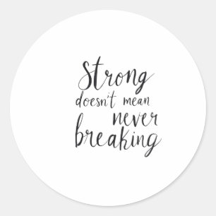 Unbreakable Spirit Classic Round Sticker