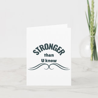 Unbreakable Spirit Stronger Than You Know Sticker  Card