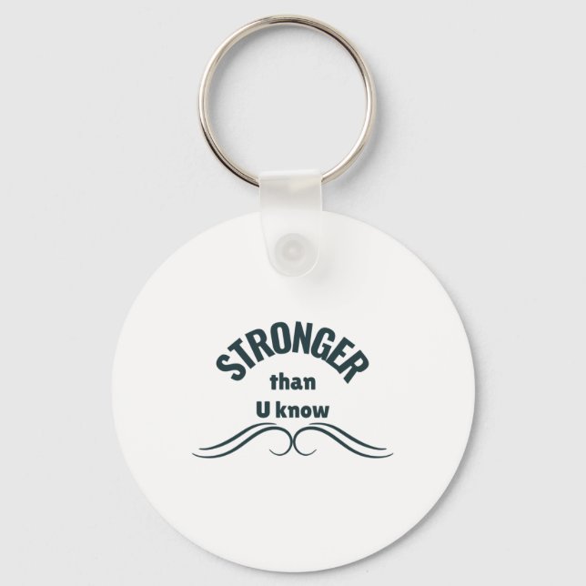 Unbreakable Spirit Stronger Than You Know Sticker  Key Ring (Front)